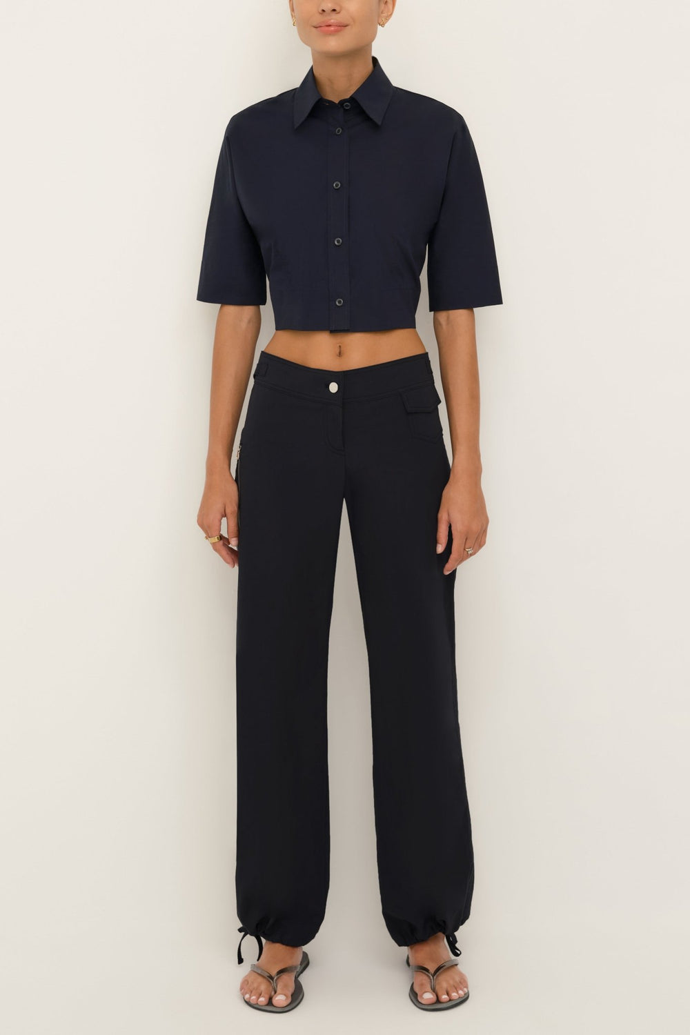 Cotton Billow Pant | Black - SULLIVAN