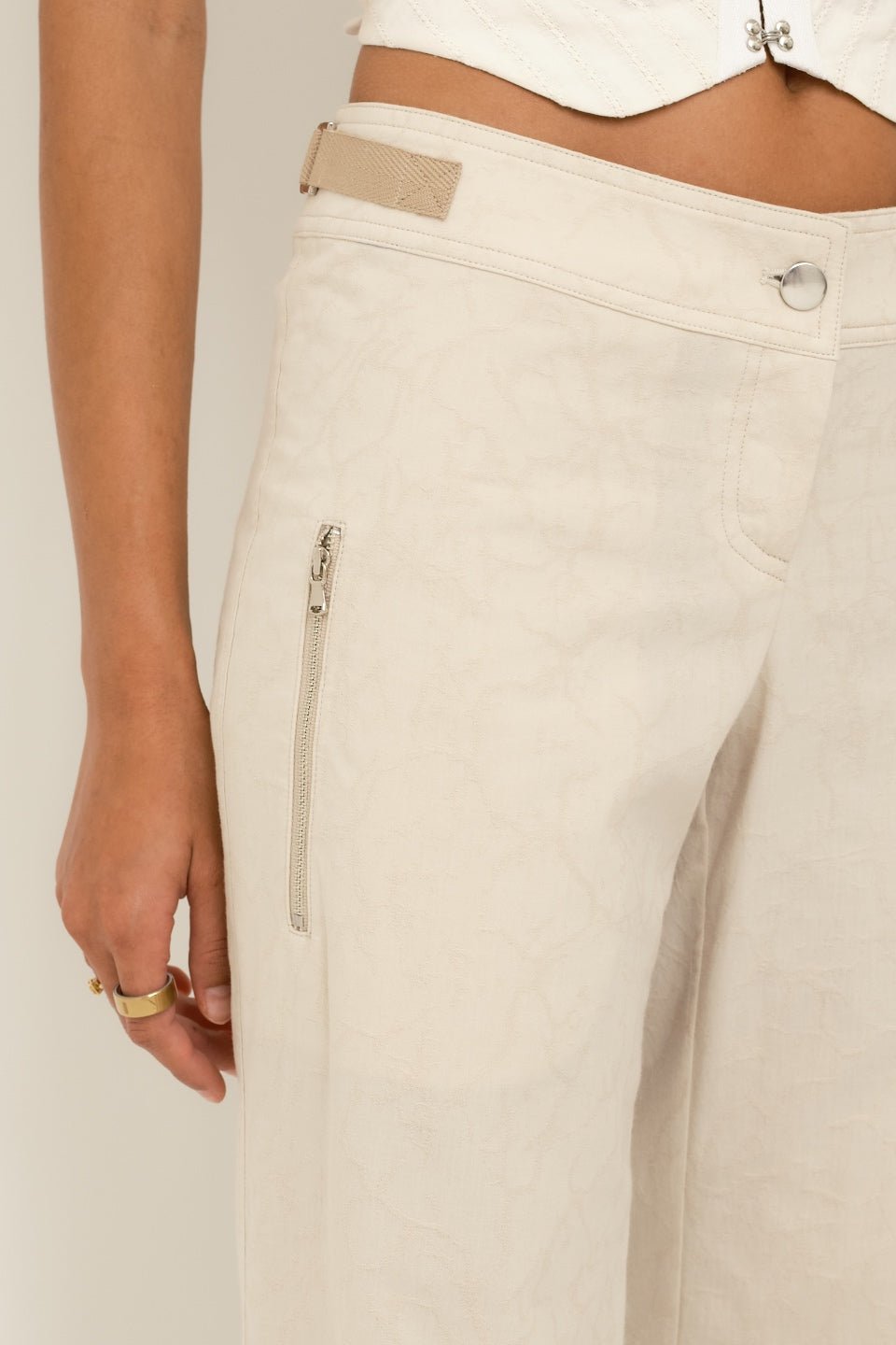 Jacquard Billow Pant | Sand - SULLIVAN