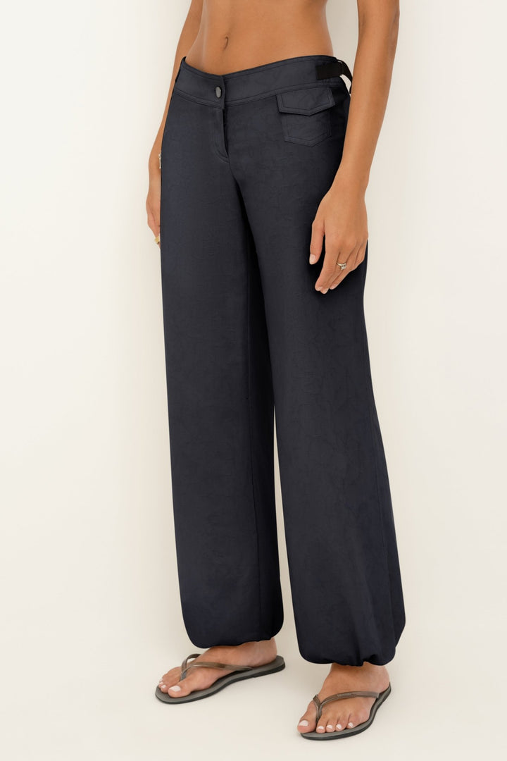 Jacquard Billow Pant | Steel - SULLIVAN