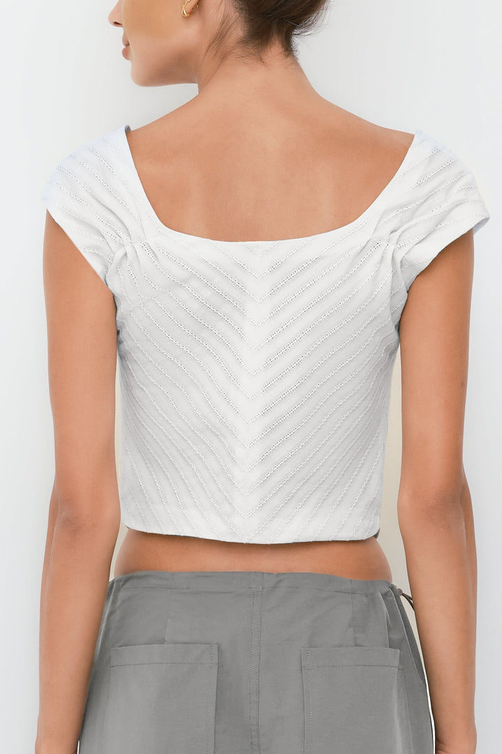 Japanese Cotton Corset Top - SULLIVAN