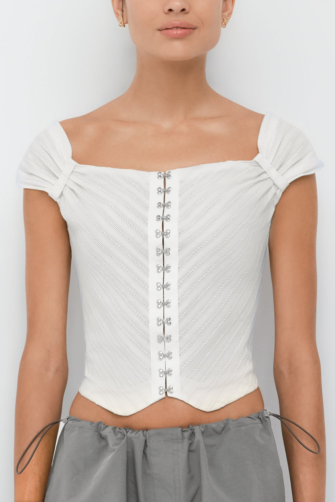 Japanese Cotton Corset Top - SULLIVAN