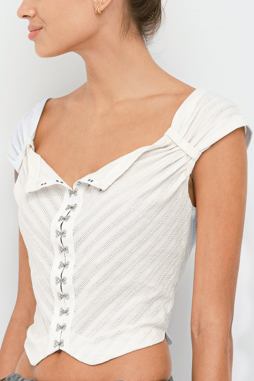 Japanese Cotton Corset Top - SULLIVAN