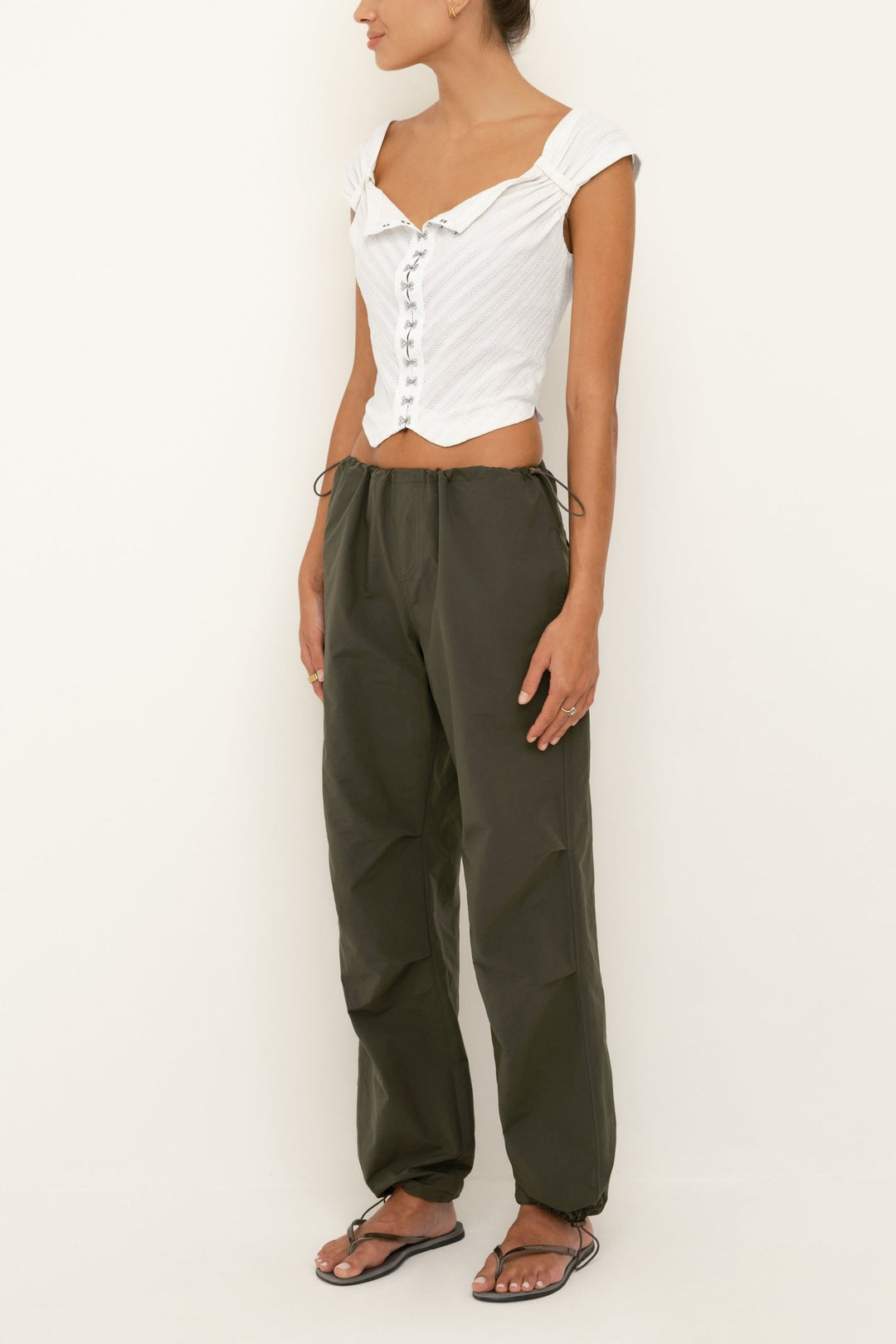 Japanese Nylon Pant | Army - SULLIVAN