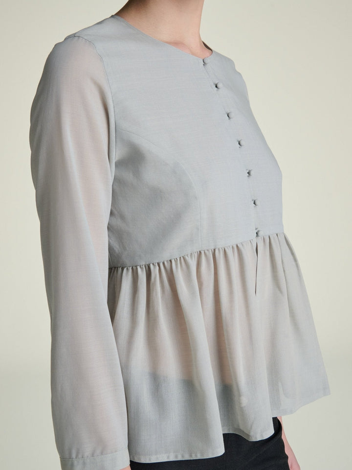 Kaia Peplum Blouse - SULLIVAN