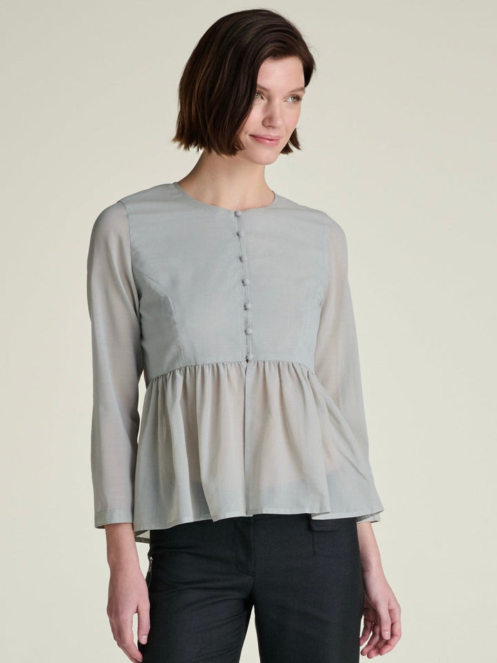 Kaia Peplum Blouse - SULLIVAN