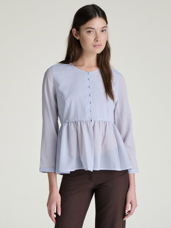 Kaia Peplum Blouse - SULLIVAN