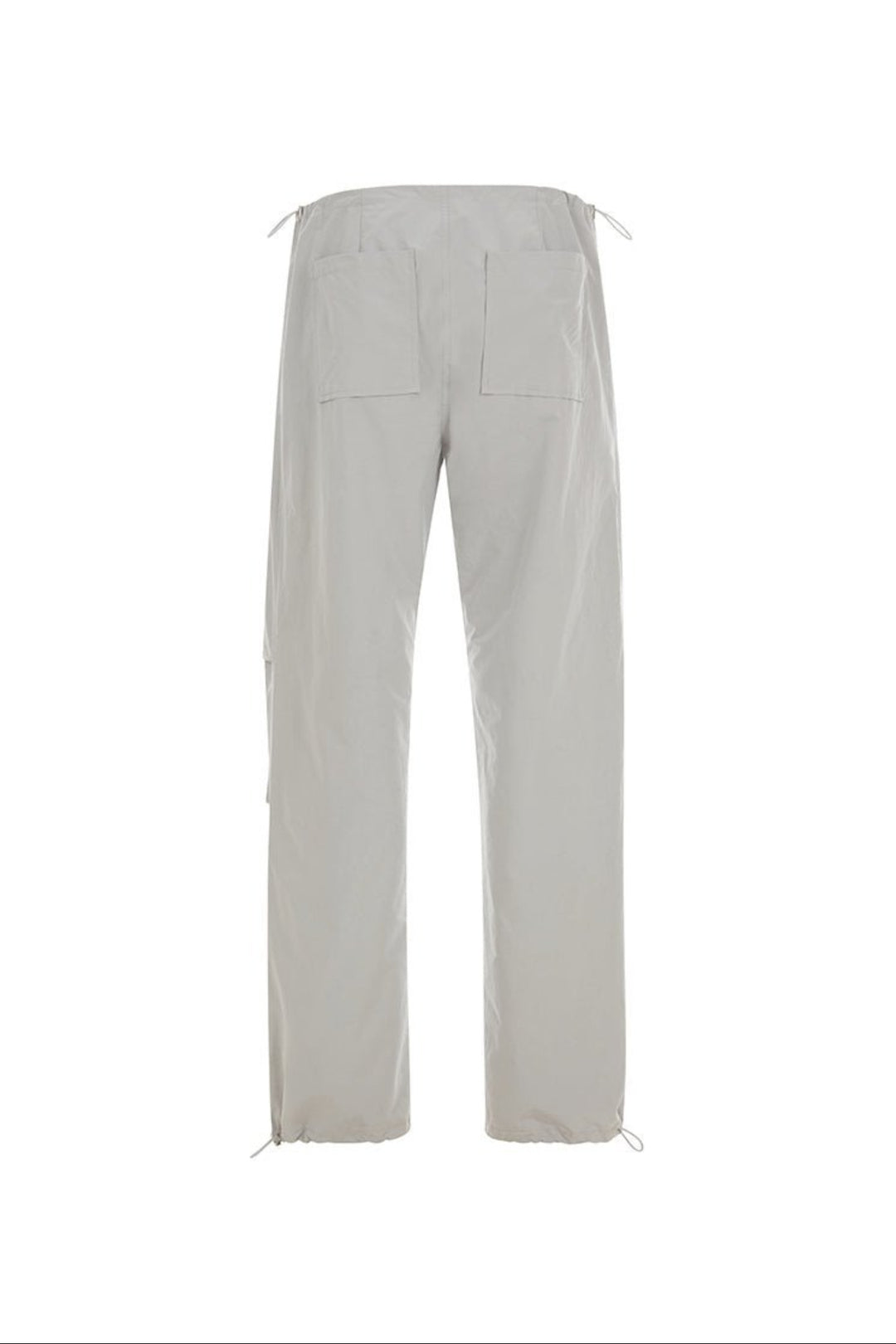 Light grey pants on a white background.