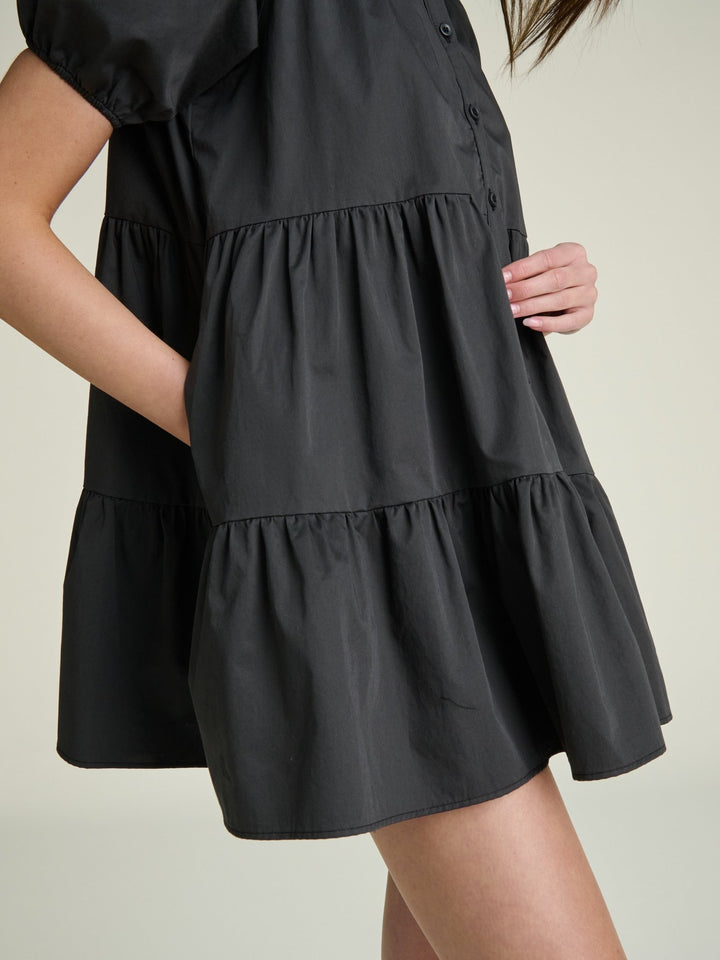 Lolita Shirt Dress | Slate - SULLIVAN