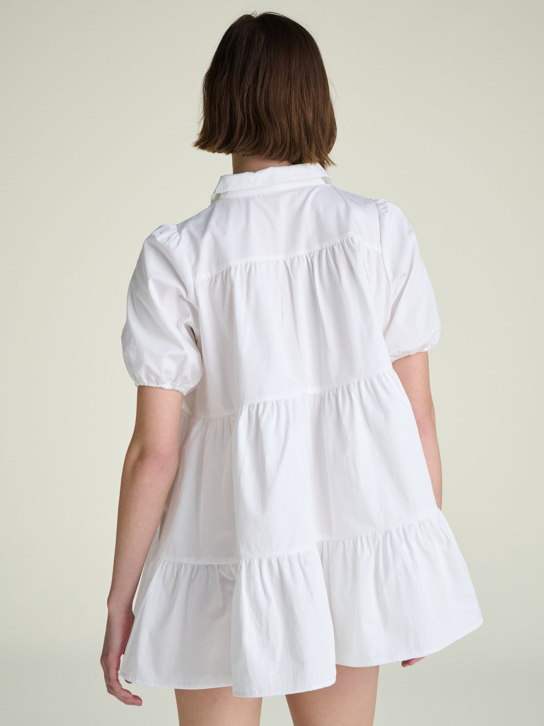 Lolita Shirt Dress | White - SULLIVAN