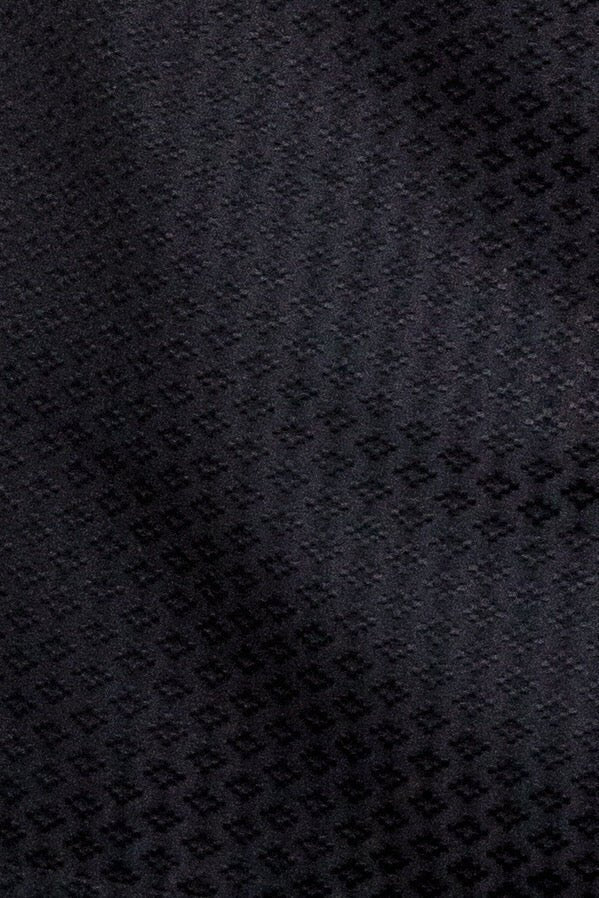 Close-up of textured black fabric.