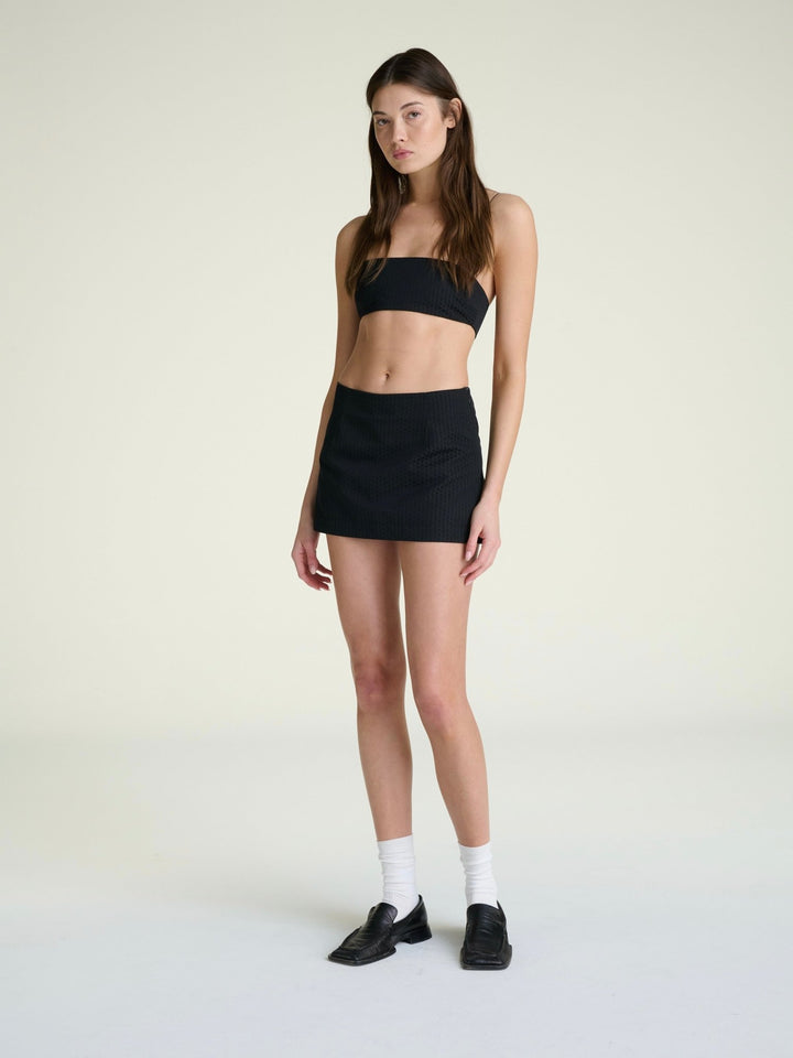Reformed Mini Skort | Black - SULLIVAN